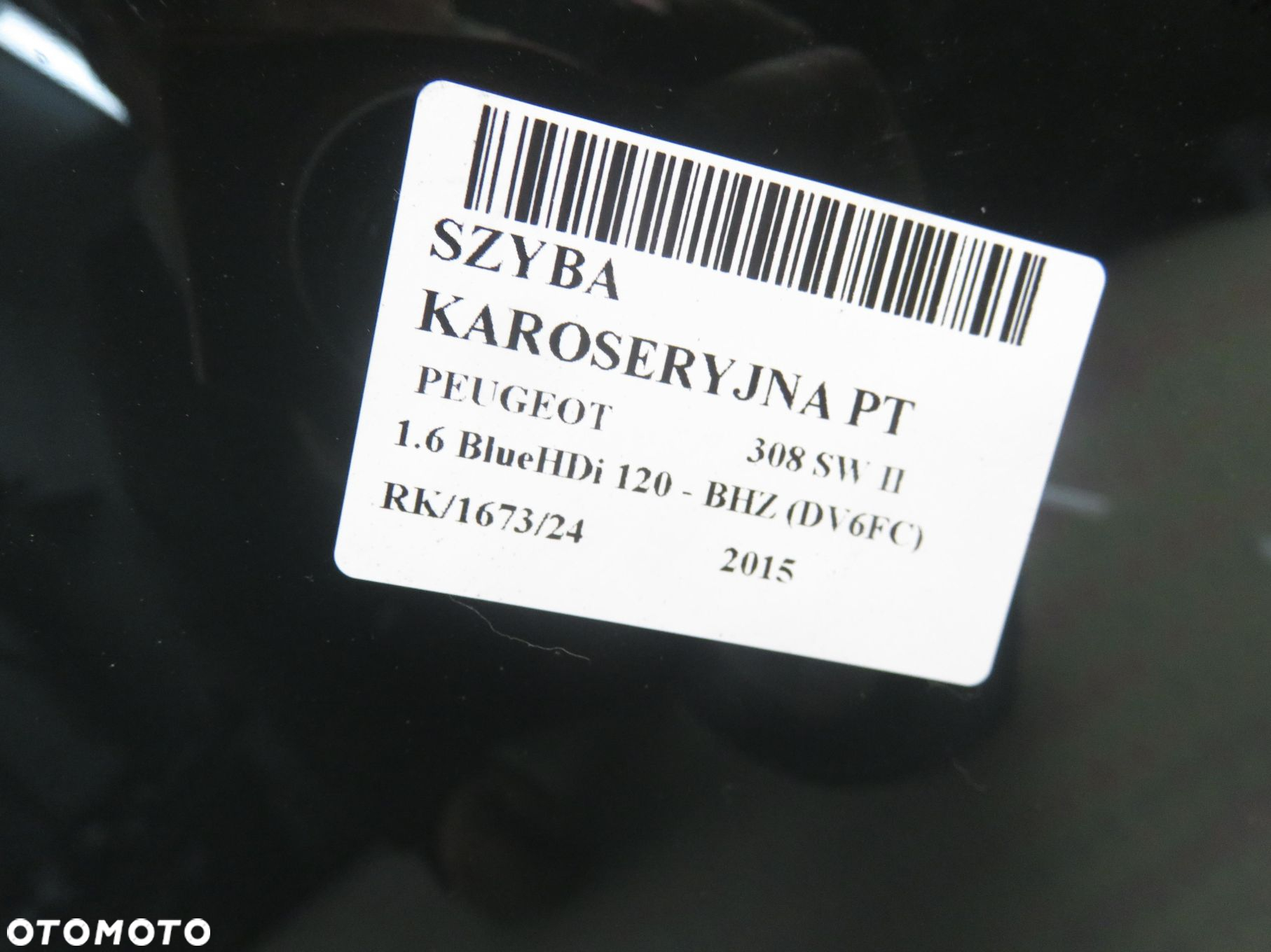 SZYBA KAROSERYJNA PRAWA TYLNA PEUGEOT 308 SW II - 2