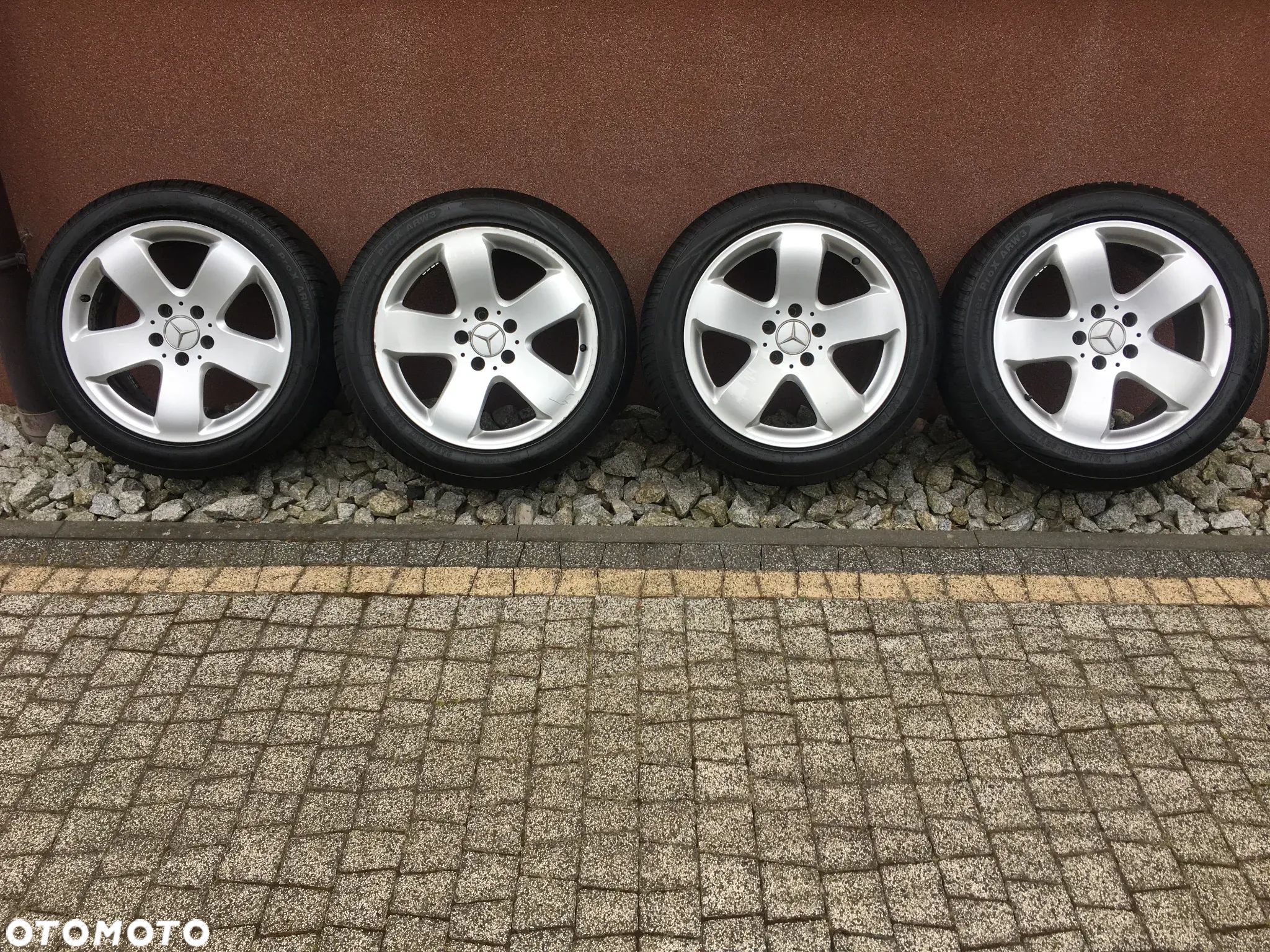 Mercedes E Klasa W211 Koła Felgi Aluminiowe Z  Oponami 245/45r17 - 1
