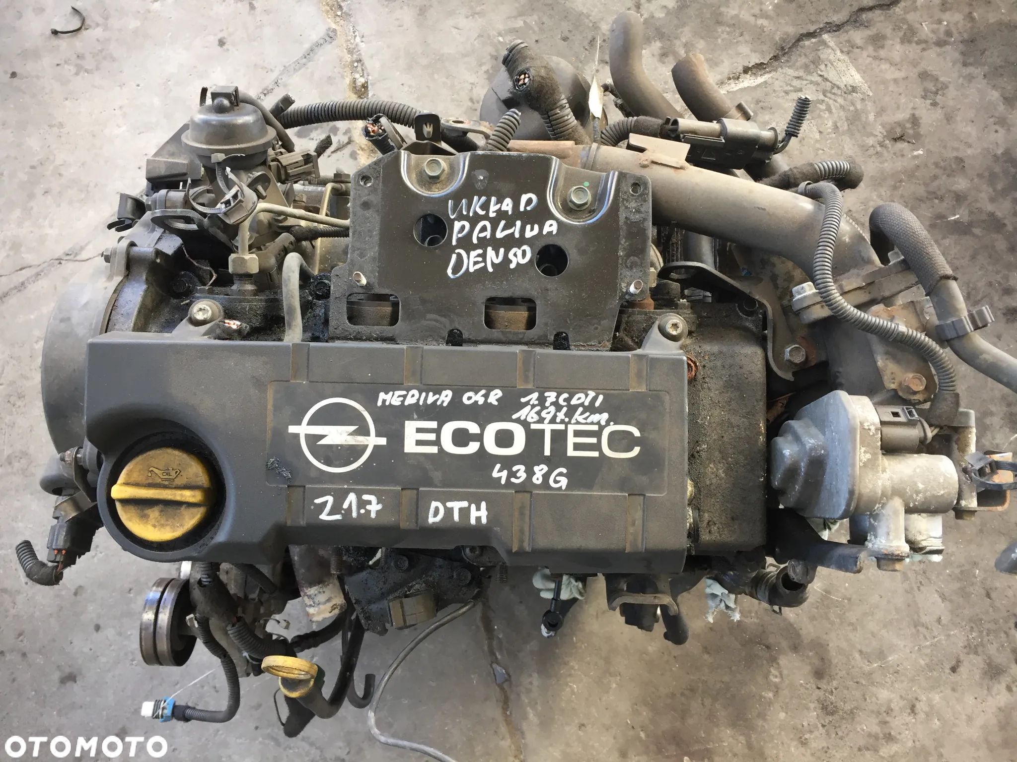 OPEL MERIVA A 04R 1.7 CDTI SILNIK Z UKŁADEM PALIWOWYM Z17DTH - 1