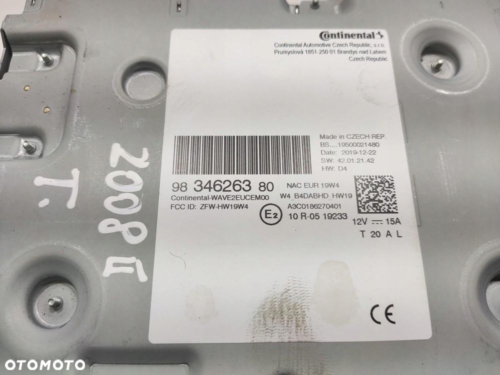 RADIO FABRYCZNE NAWIGACJA PEUGEOT 2008 II 2019-2025 9834626380 - 5