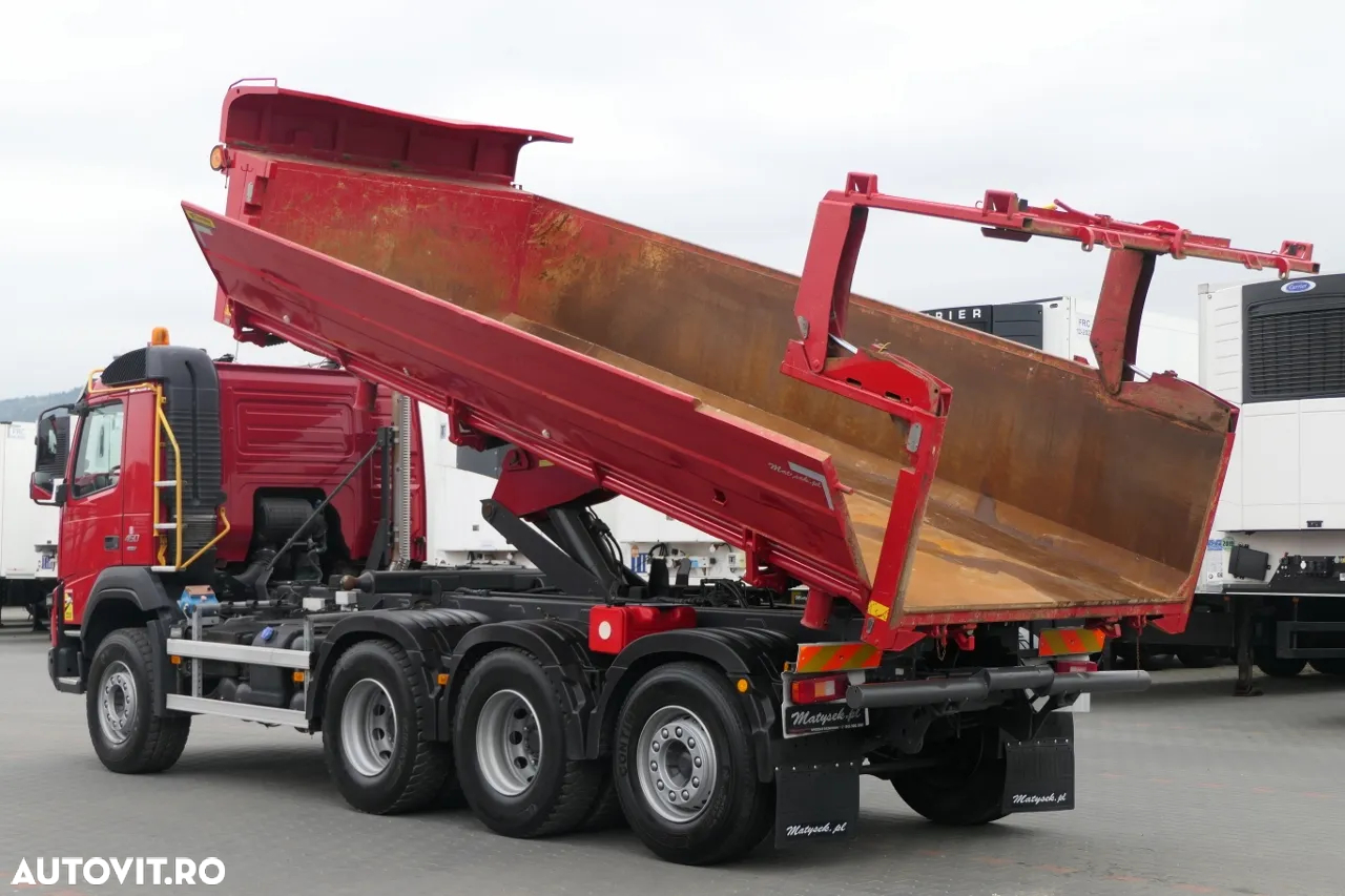 Volvo FMX 450 / 8x4 / 2 PAGINI. CAMION BASCULANTE / TRIDEM / AXIE DE DIRECȚIE LIFTARE / BORDMATIC / HYDROCLAP / 2016 - 3