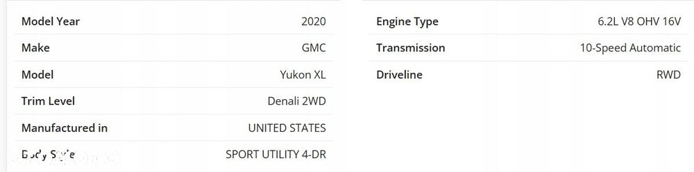 P8 GMC YUKON XL DENALI IV 2015 - 6.2 WAHACZ PRZÓD GÓRNY LEWY 84628487 - 7