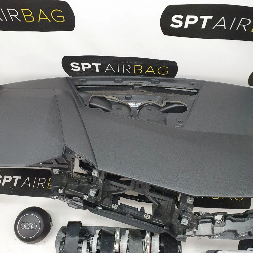 AUDI A1 82 82A DESKA ROZDZIELCZA KONSOLA KOKPIT PULPIT PODUSZKI AIRBAG AIR BAG PASY KIT SET - 3
