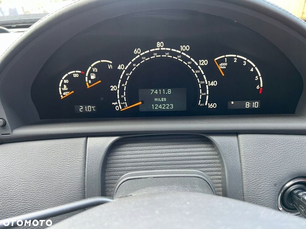 Licznik zegary w milach OE Mercedes W215 C215 CL500 Lift A2205401447 Anglik - 2