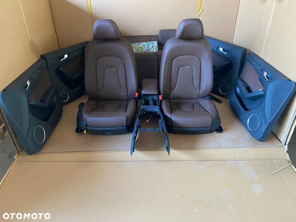 Audi A5 8T S-line Sportback Fotel fotele kanapa skóra grzane brązowe 12km - 2