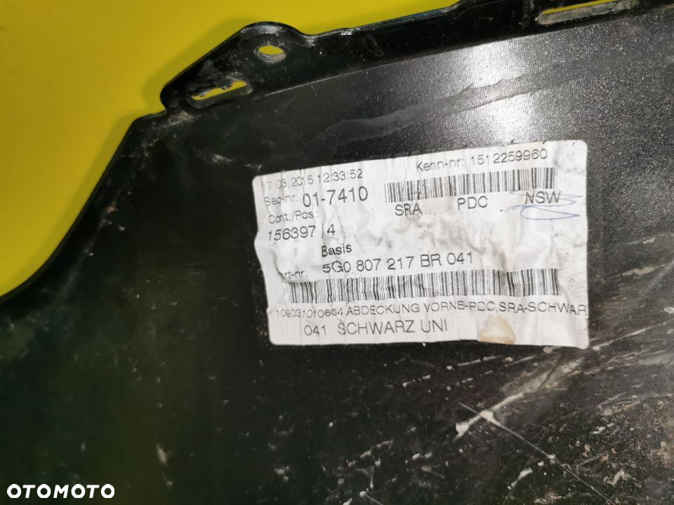 VW GOLF VII ZDERZAK PRZOD 4PDC SPR 5G0 807217BR - 10