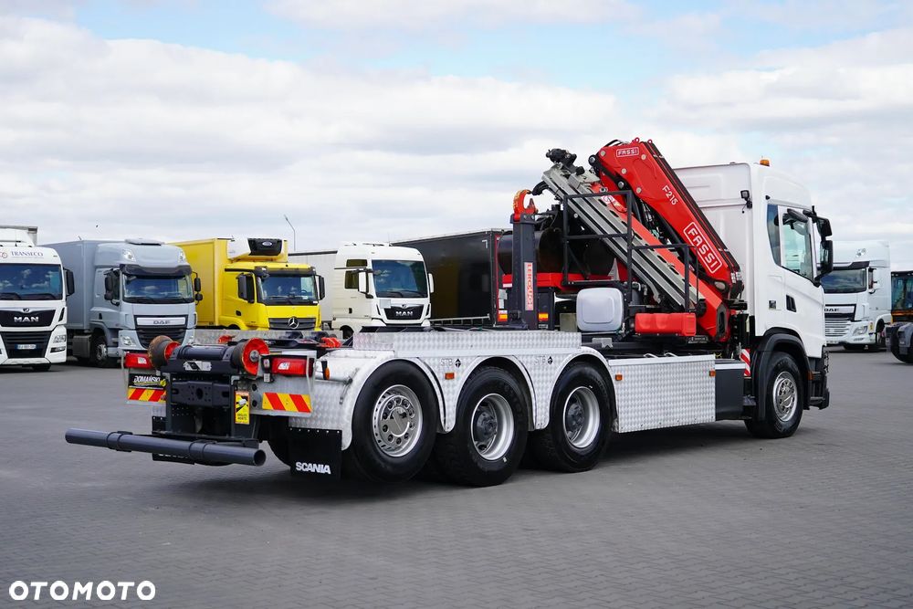 Scania G 410 / E 6 / 8 X 4 / HDS + HAKOWIEC / TRIDEM / CNG / RETARDER / FASSI F 215 - 8