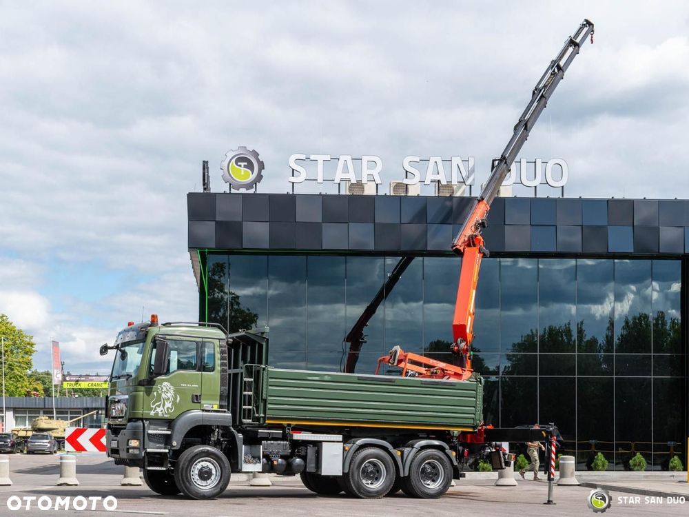 MAN TGS 35.480 6x6 PALFINGER PK 20002 HDS Chwytak Kosz Wywrotka - 4