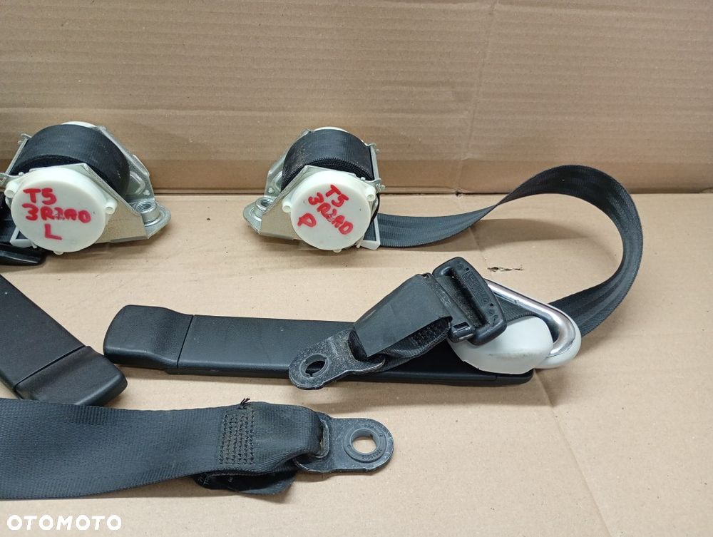 pas bezpieczeństwa tył lewe prawe 3 III rząd vw transporter t5 t5 lift 2003-2015 7H0857815K 7H0857816T - 3