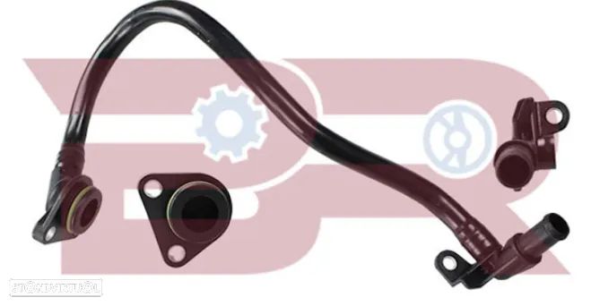 Tubo do liquido de refrigeração motor Iveco Daily 2.3 , 2.8 e 3.0 504098401 - 1