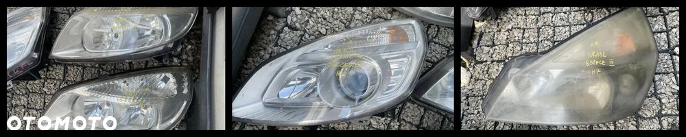 REFLEKTORY LEWE PRAWE RENAULT / HALOGENY, MIGACZE, W ZDERZAK ID: 6136804545 - 8