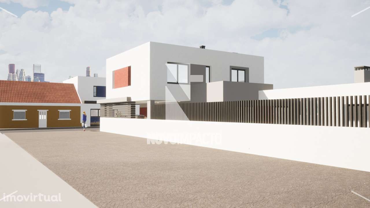 Moradia Isolada T4 de Arquitetura Contemporânea com Piscina – Montijo - Grande imagem: 2/6