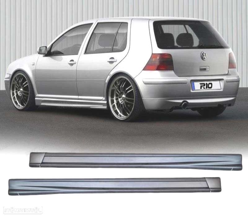 EMBALADEIRAS LATERAIS VOLKSWAGEN VW GOLF MK4 5P XR PRETO - 1