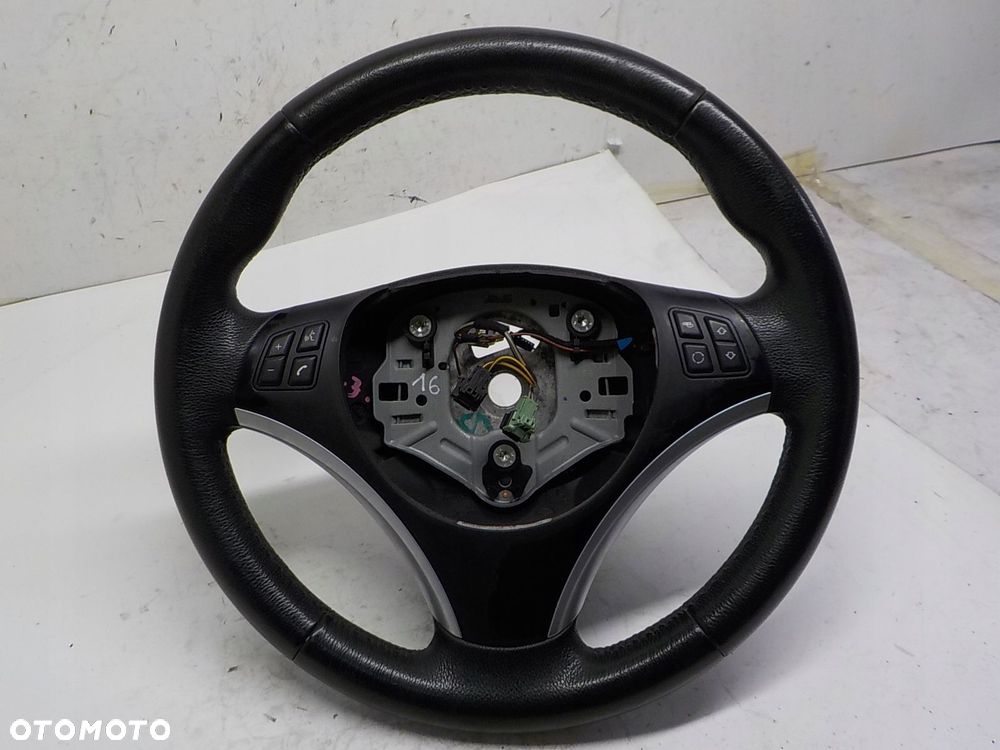 BMW 1 E87 E81 E82 3 E90 E91 X1 E84 KIEROWNICA SKÓRA MULTI - 1