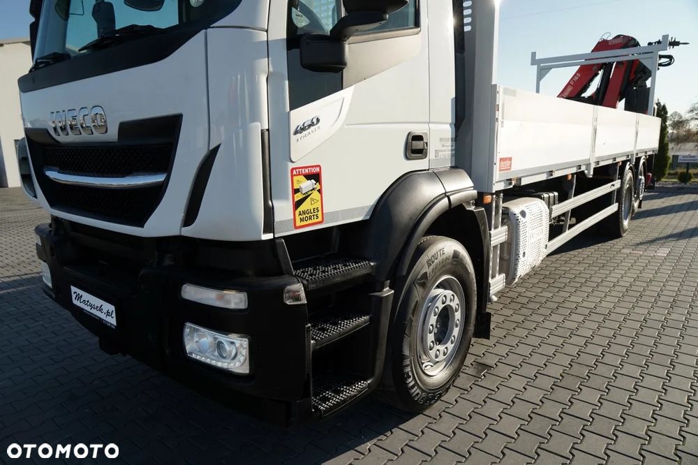Iveco STRALIS 460 / 6X2 / SKRZYNIOWY 8,1 m + HDS FASSI. F185 MAX UDŹWIG 5 500 KG / STEROWANIE RADIOWE / ROTATOR / - 12