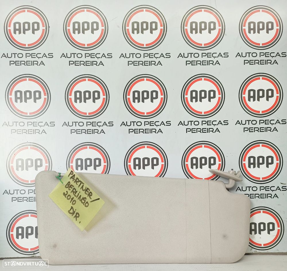 Palas sol Citroen Berlingo, Peugeot Partner de 2012, esquerda e direita. - 2