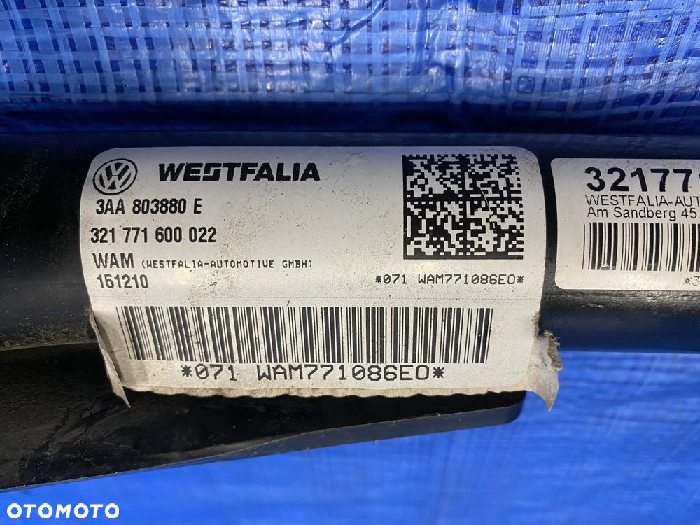 HAK HOLOWNICZY SKŁADANY VW PASSAT B7 KOMBI 2010- KOMPLETNY MODUŁ WIĄZKA 3AA803880E 7N0907383 ORYGINAŁ - 8