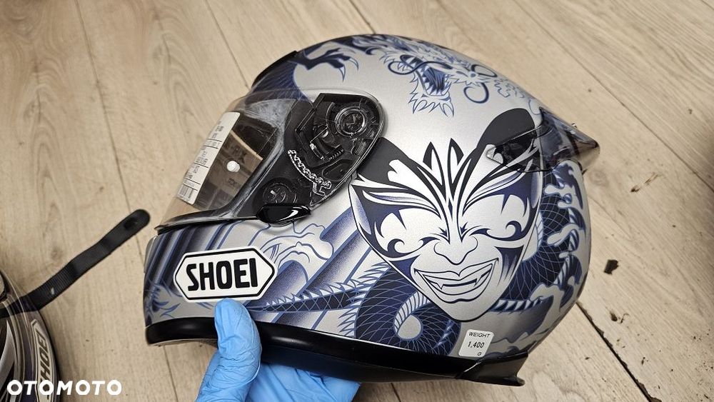 Zestaw 2 kasków SHOEI XR-1000 + Raid II Rozmiar XS Do renowacji / Na części - 11