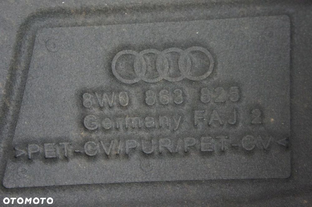NR 473 Wygłuszenie Podbitka Maski AudiI A4 B9 8W0868825 - 4