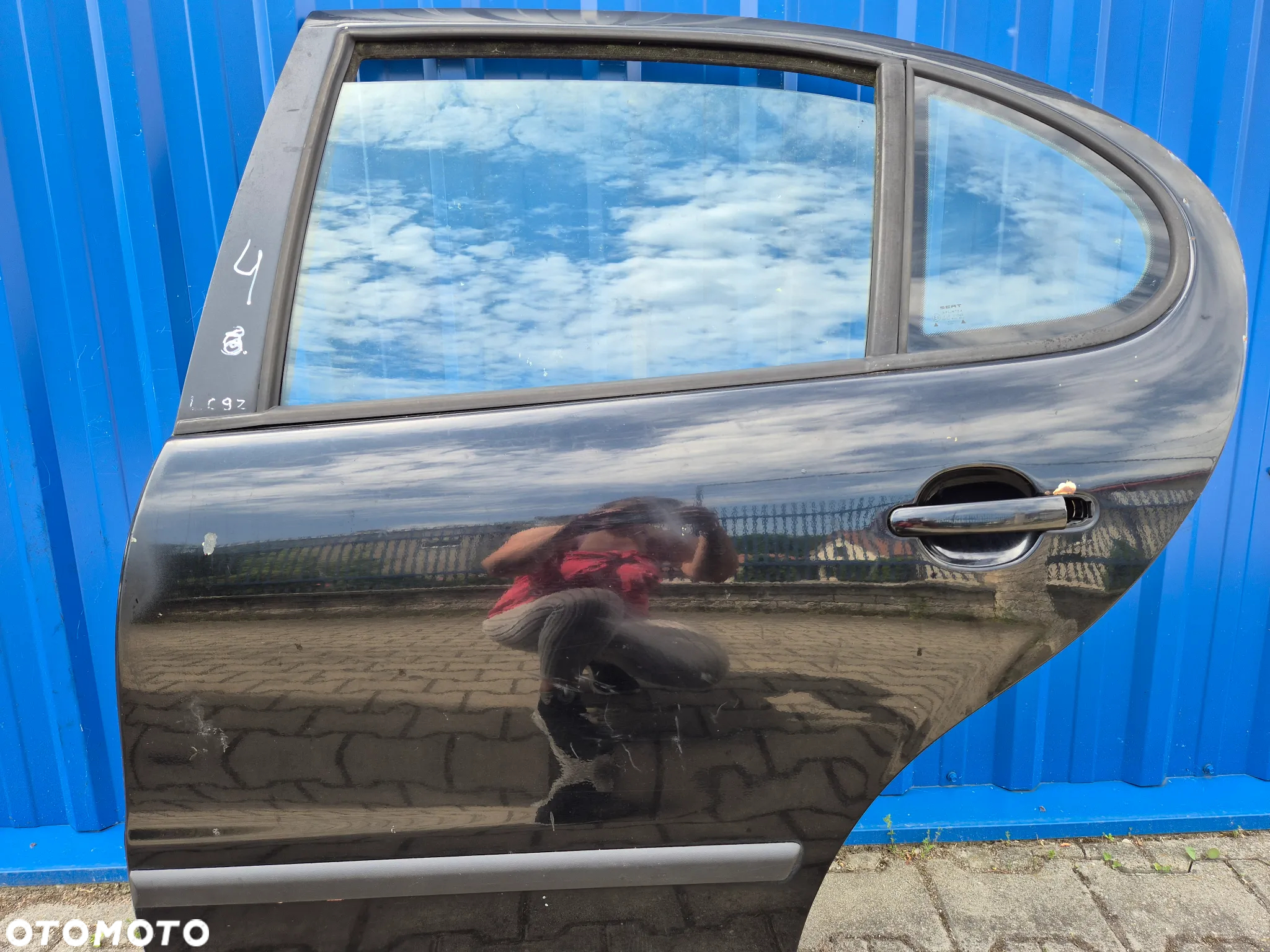 DRZWI TYŁ LEWY LEWE SEAT LEON I ( 1 ) | SEAT TOLEDO II ( 2 ) LC9Z CZARNE - 5