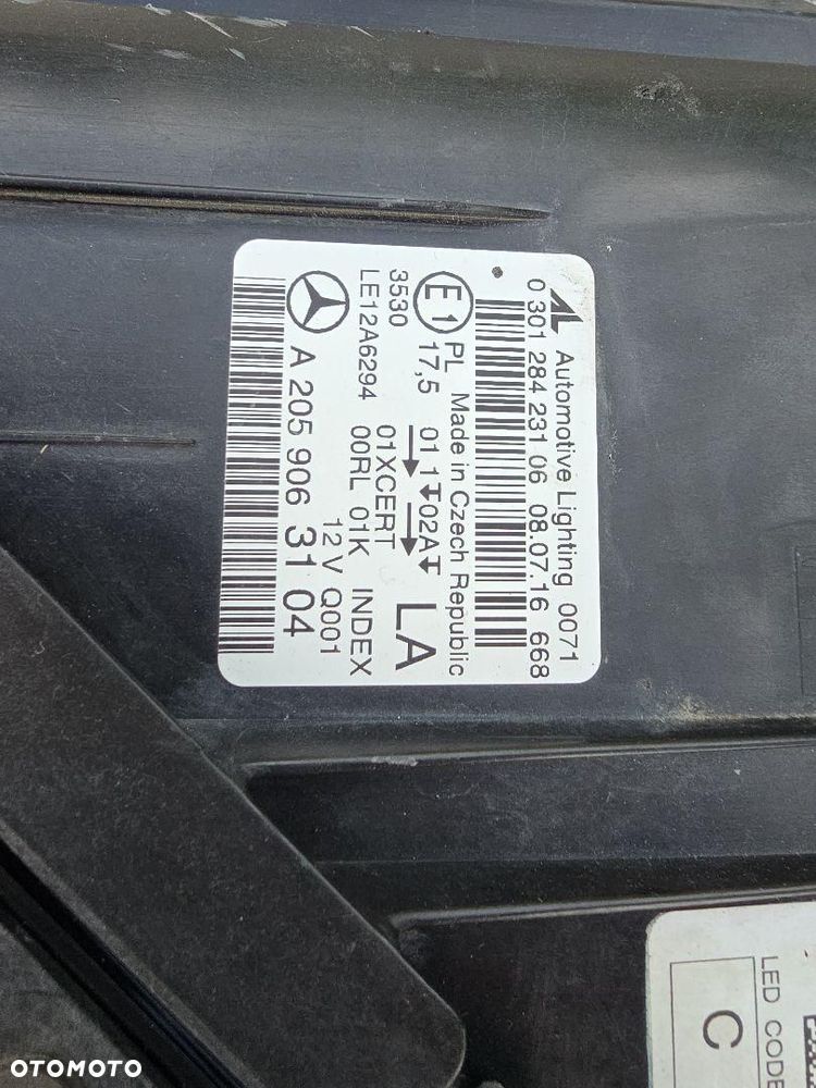 MERCEDES C KLASA 205 Lampy przód Full Led Inteligent 2059063104 2059063204 - 15