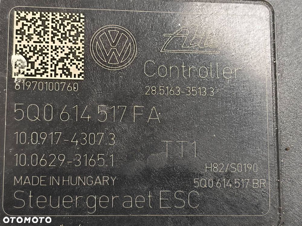 POMPA ABS HAMULCOWA VOLKSWAGEN PASSAT B8 LIFT 5Q0614517FA - 5