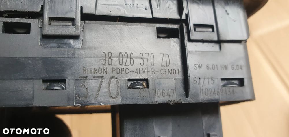 Przełącznik panel szyb lewy przód Peugeot 508 I Lift 98026370ZD - 7