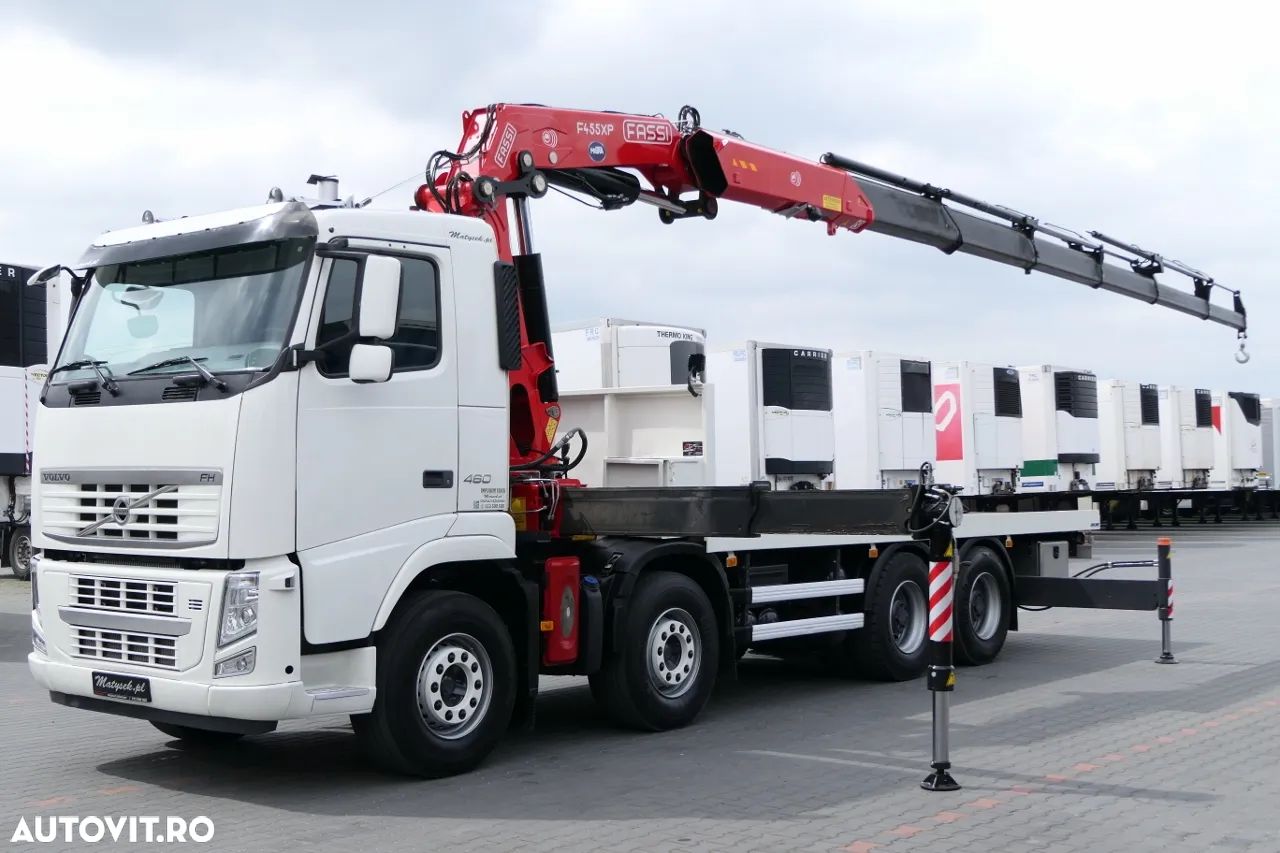 Volvo FH 460 / 8X4 / PLATFORMA + HDS FASSI F455 / 17 M RAZA / CAPACITATE MAX 13,5 T / RADIO CONTROL - 1