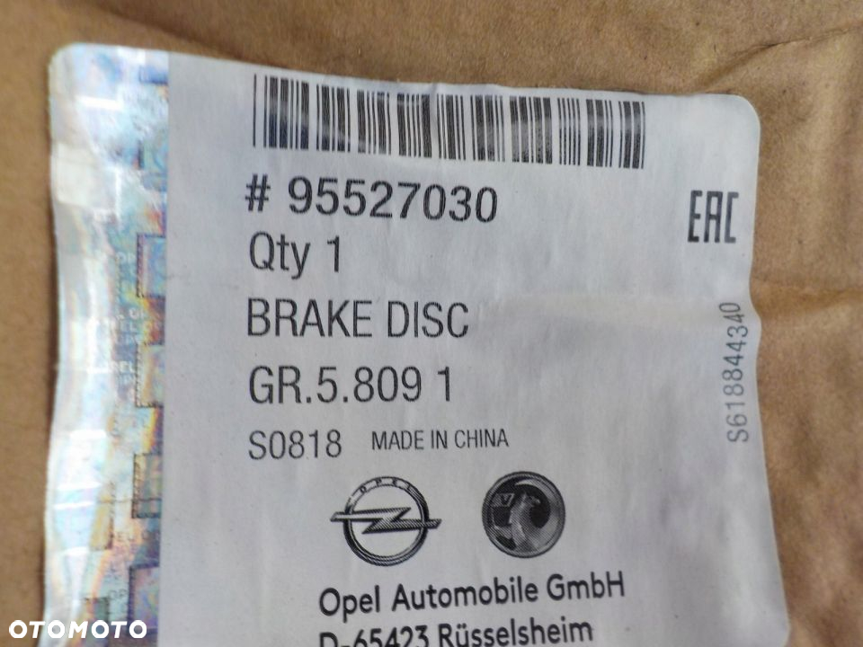 OPEL ASTRA J 4 IV TARCZE HAMULCOWE PRZÓD ORYGINAŁ - 2