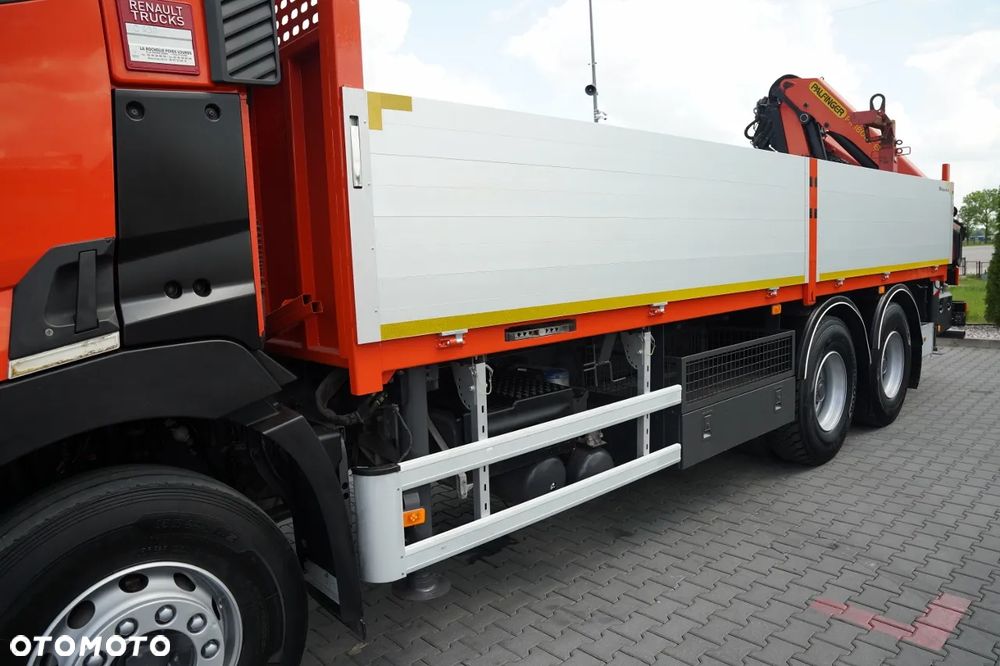 Renault C 430 / 6x4 / SKRZYNIOWY 6,5 M + HDS PALFINGER PK 18 002-EH C  / WYSÓW 12,5 M / STEROWANIE RADIOWE / ROTATOR / WIDŁY DO PALET - 14