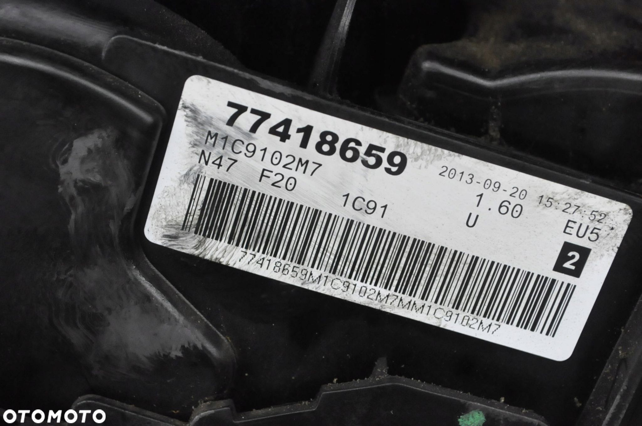 BMW 1 F20 F21 114d 116d 1.6D 70kW 95KM 85kW 116KM SILNIK N47D16A 145tys - 3