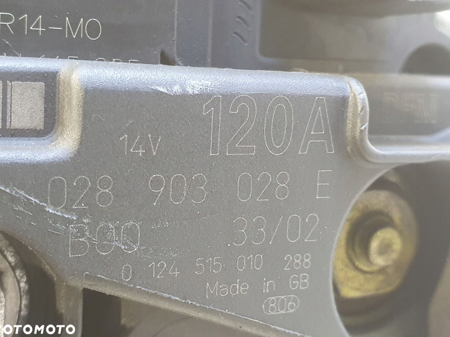 VW Sharan Alhambra Galaxy 1.9 TDI ALTERNATOR bosch 028903028E 120A - 2