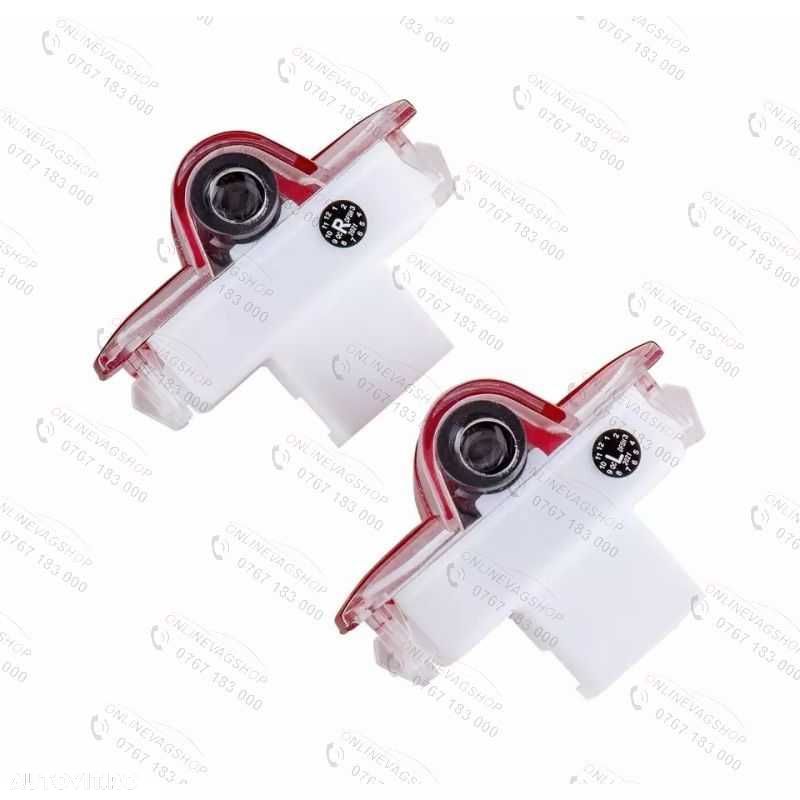 Set 2 lampi dedicate cu logo Volkswagen pentru portiere VW Golf 4,Bora - 5
