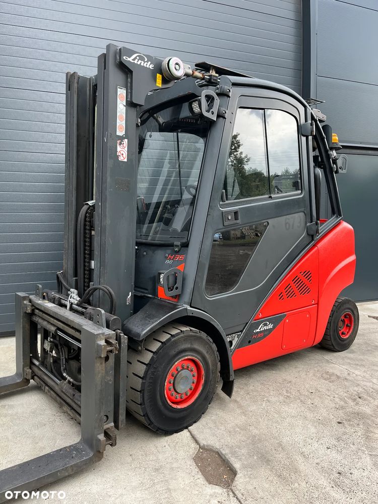 Linde H35T 393-02 Gaz LPG TRIPLEX Kabina Klimatyzacja Pozycjoner Przesuw boczny - 22