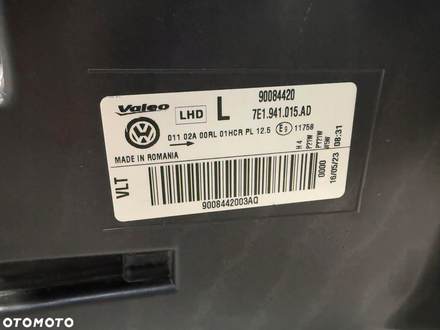 LAMPA PRZOD PRZEDNIA LEWA VW T6 7E0 7E1 2015- ZWYKLA 7E1941015AD CALA - 9