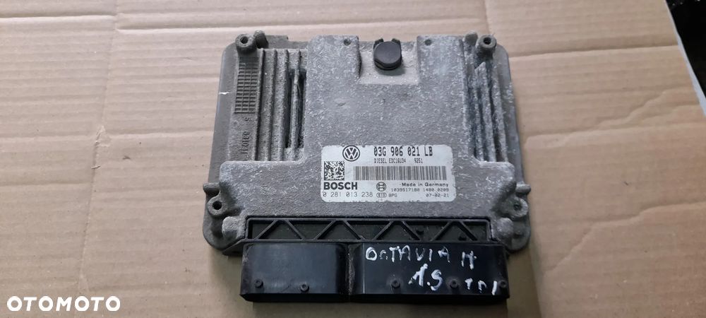 KOMPUTER STEROWNIK SILNIKA PASSAT B6 170KM 03G906018AS AUDI 2.0 TDI 03G906016FF 0281011905 OCTAVIA 1.9 TDI 03G906021LB 0281013238 - 5