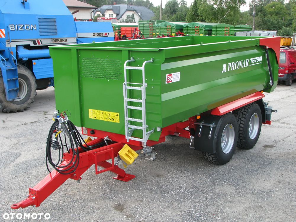 Pronar Przyczepa skorupowa PRONAR T-669 -14.3t; T-700XL -14.7t; T-679M -12t, tandem, nadstawy, plandeka, oś skrętna - 27
