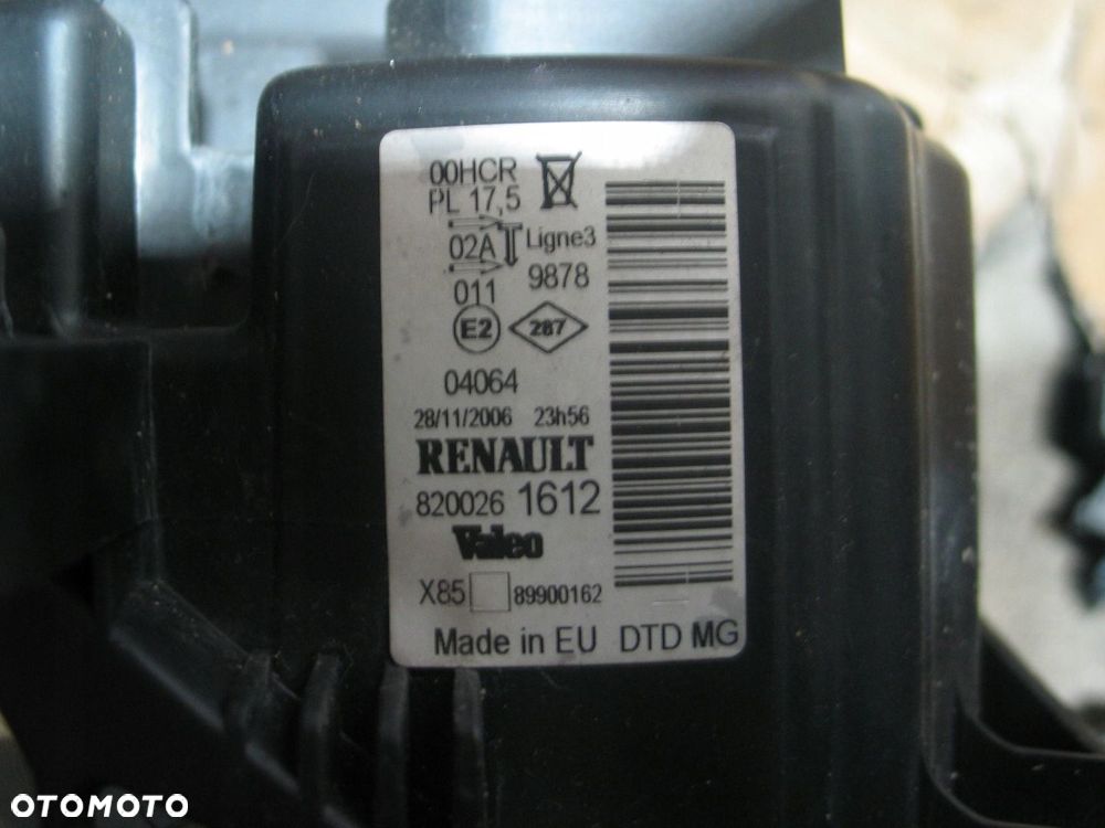 Lampa przod renault clio 3 III 05-12r. 8200261612 europa - 13