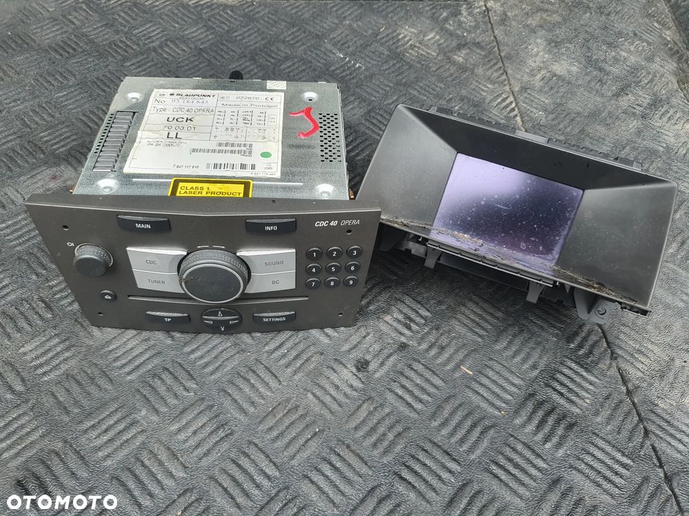 OPEL ZAFIRA B RADIO 13188469 CDC 40 OPERA + WYŚWIETLACZ  13111163 - 1