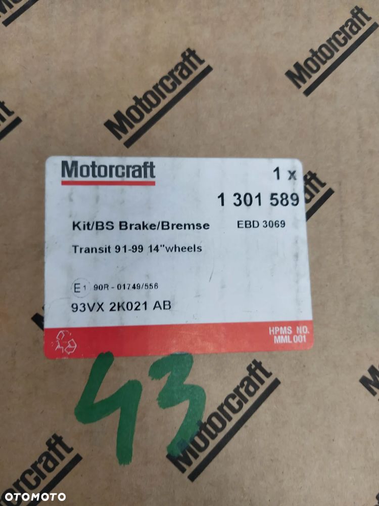 FORD TRANSIT 91-00 KLOCKI HAMULCOWE PRZÓD PRZEDNIE NOWY ORYGINAŁ - 2