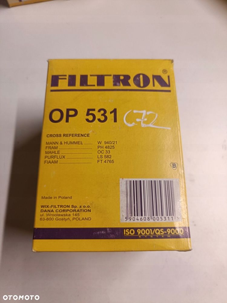 FILTR OLEJU Opel Ascona B Omega A Rekord D E Senator _ OP531 - 1