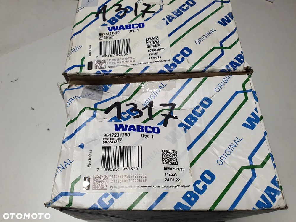 Dźwignia, manetka, zawór hamulec ręczny Mercedes Actros, Atego, Axor, Econic, NG, Wabco 9617231250 - 6