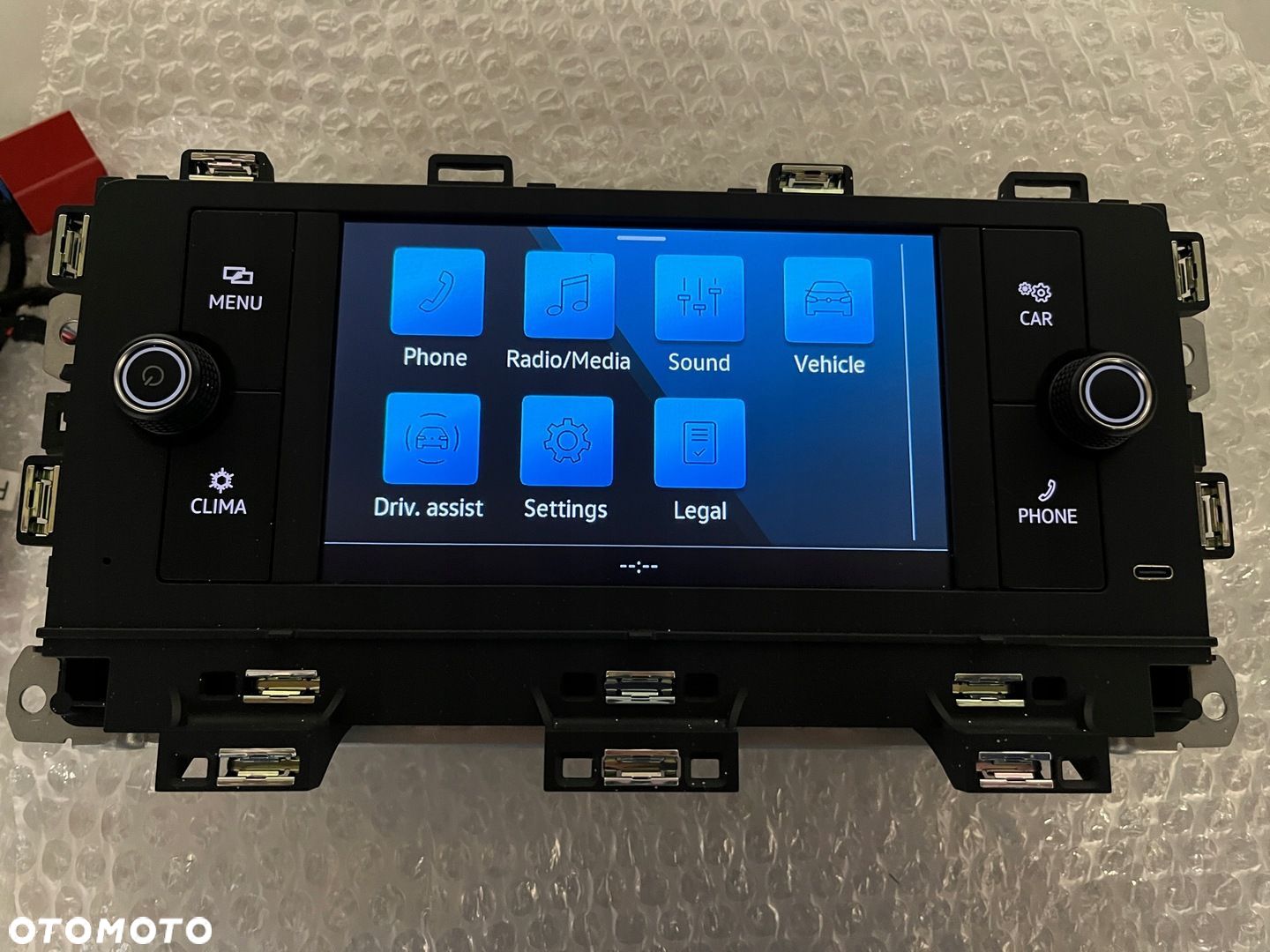 VW CADDY RADIO EKRAN WYŚWIETLACZ 2K7035130A - 1