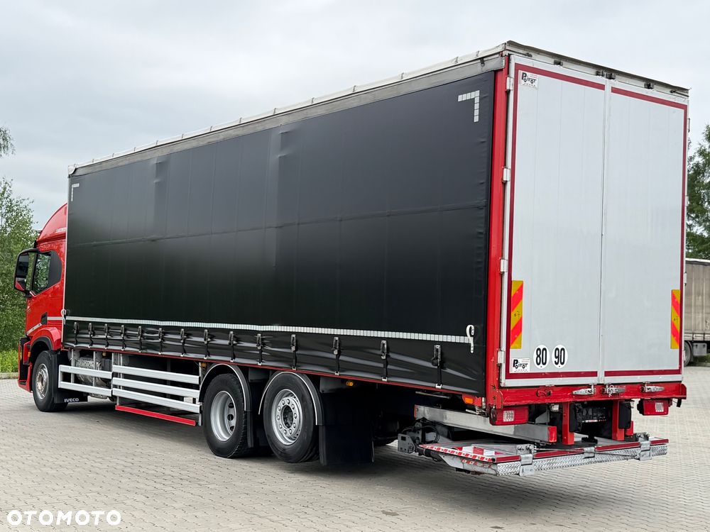 Iveco S-WAY 460 / FIRANKA / WINDA / 24 EUROPALETY / 6x2 / 3 OŚ PODNOSZONA I SKRĘTNA / SYPIALKA / AUTOMAT / 2021 ROK / SPROWADZONY - 4