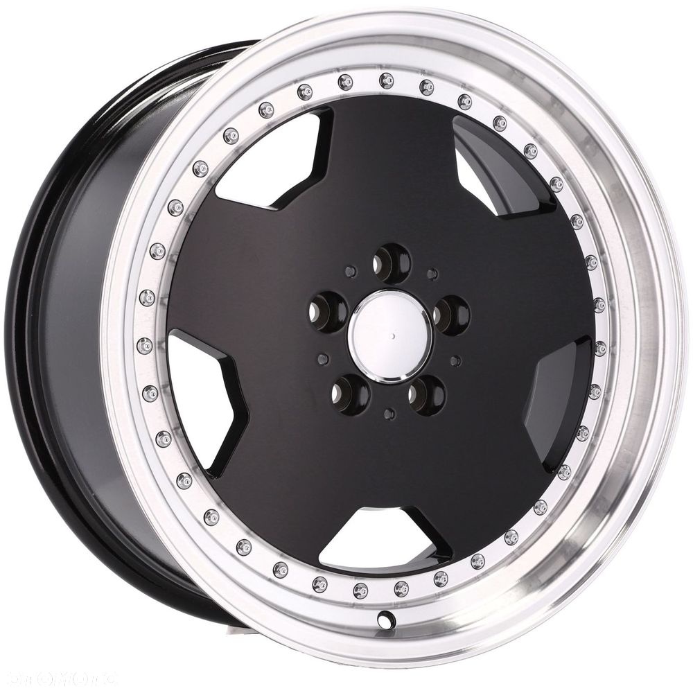 4x Felgi 17 m.in. do MERCEDES W124 W126 SEC SEL 190 W201 W202 W140 Rant Czarne - B5852 (BY1781) - 2