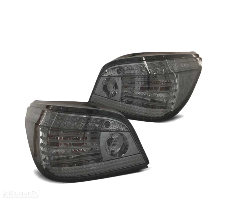 FAROLINS TRASEIROS BMW E60 LCI 07-10 DINÂMICAS COM INTERMITENTE LED FUMADO - 2