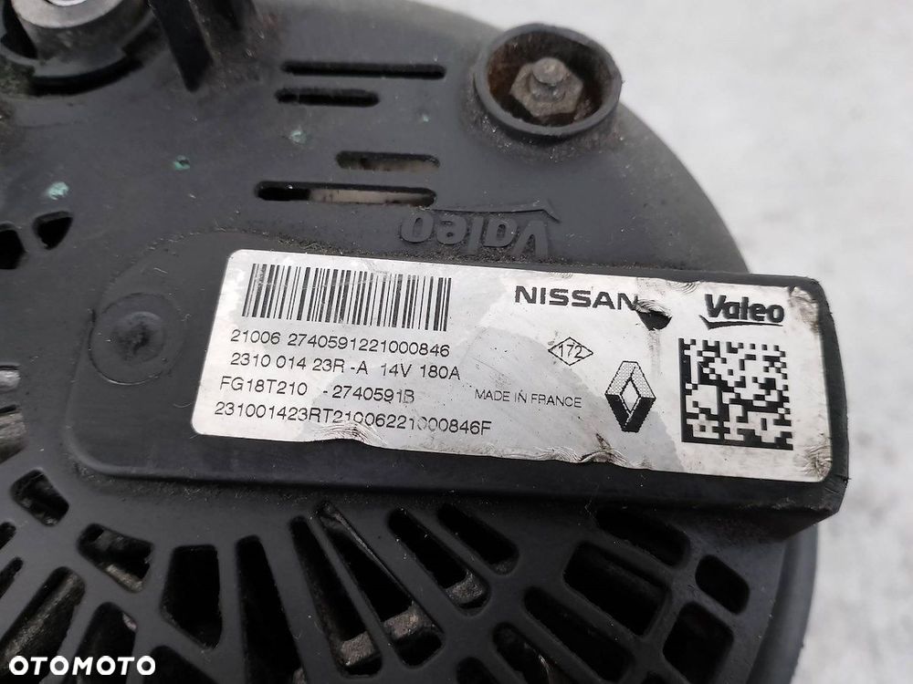 ALTERNATOR RENAULT TRAFIC III 231001423R-A  FG18T210 2.0 DCI - 6