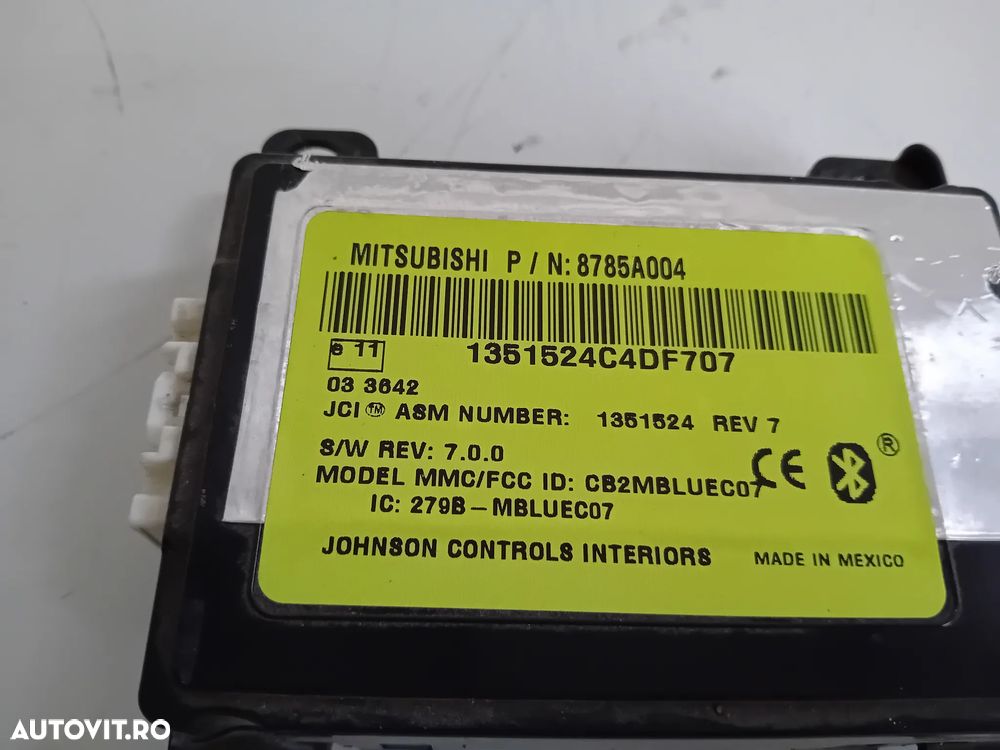 Modul Bluetooth Mitsubishi Outander Peugeot 4007 An 2007-2012 Cod 8785A004 - 5