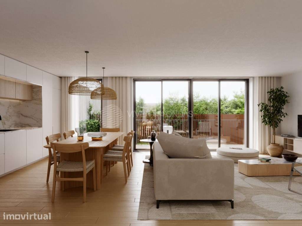 Apartamento T3 com 3 lugares de parqueamento e terraço, em Paranhos. - Grande imagem: 4/46