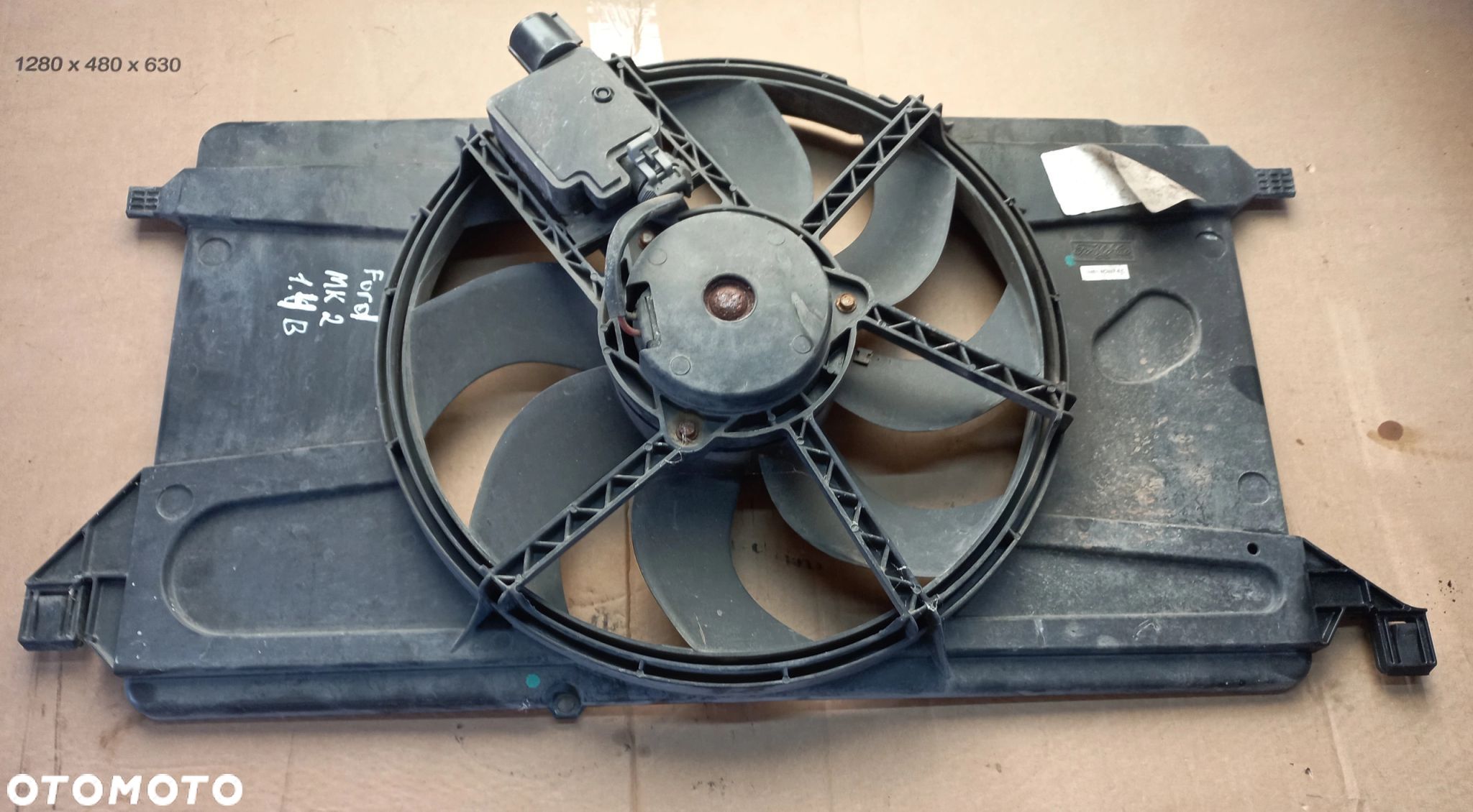 Focus MK2 wentylator chłodnicy 1,4 16V benzyna Ford .. - 1